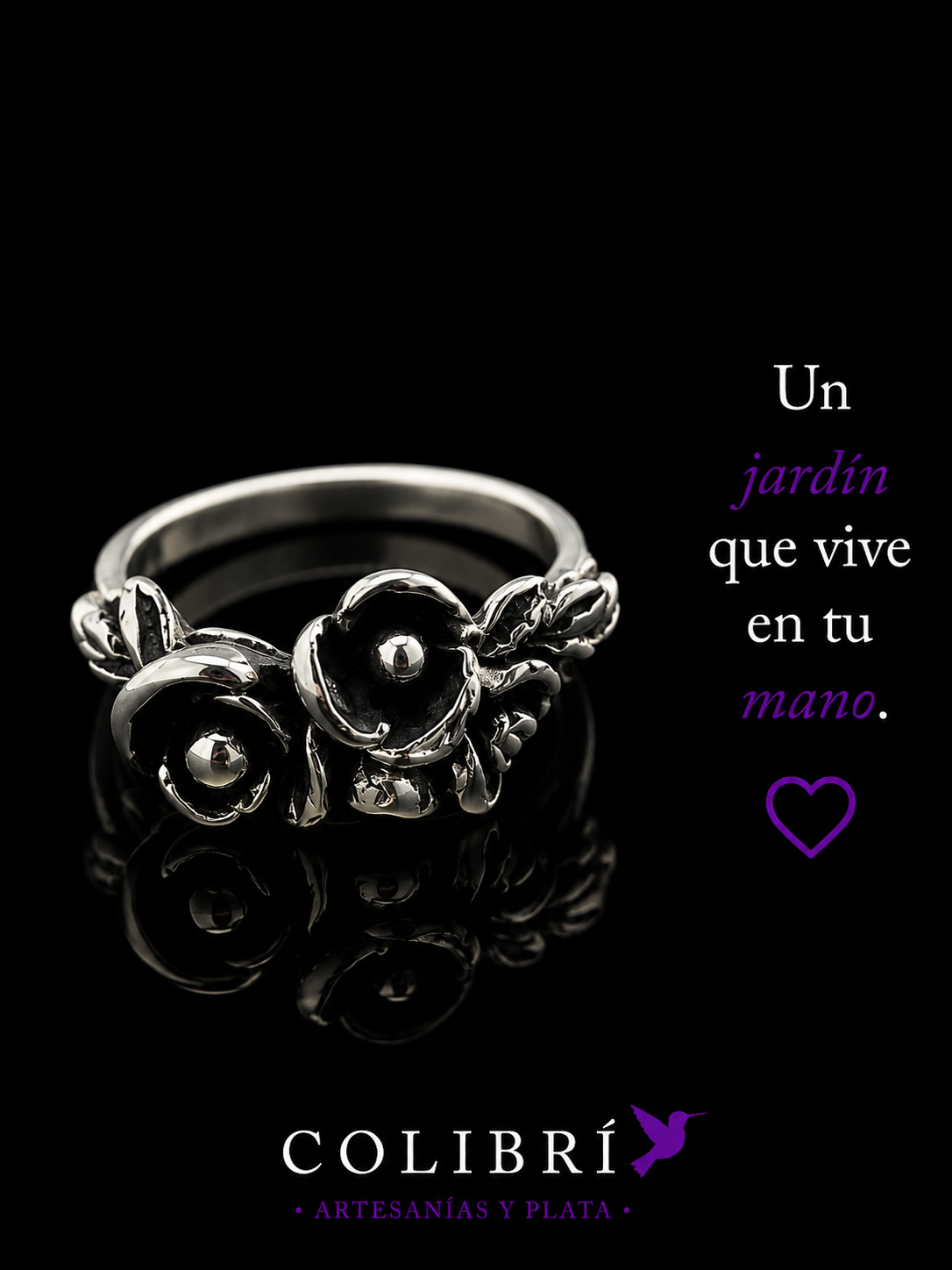 Anillo Cuatro Rosas