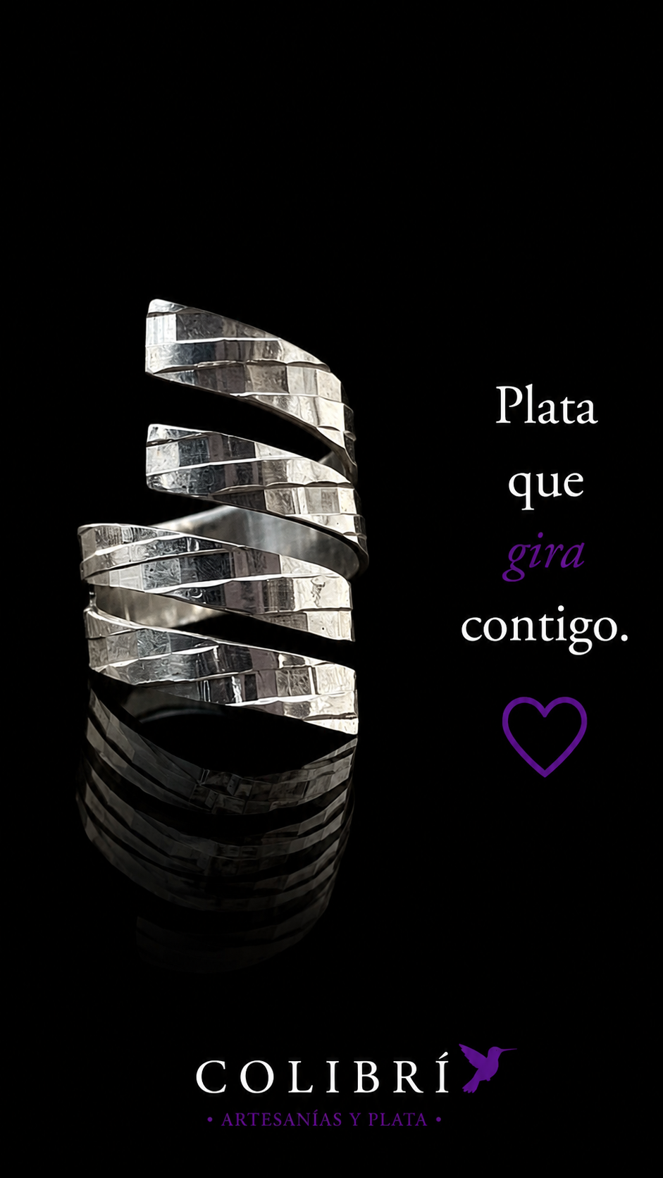 Anillo Espiral de Espejos