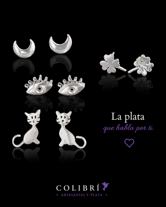 Aretes Figuritas de Plata