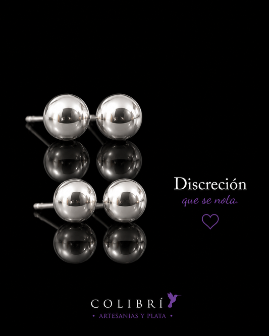 Aretes Perla de Plata