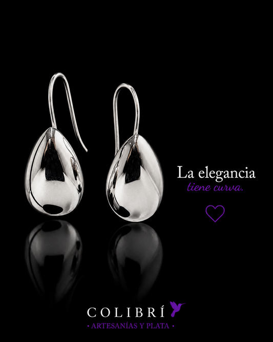 Aretes Colgantes Gota