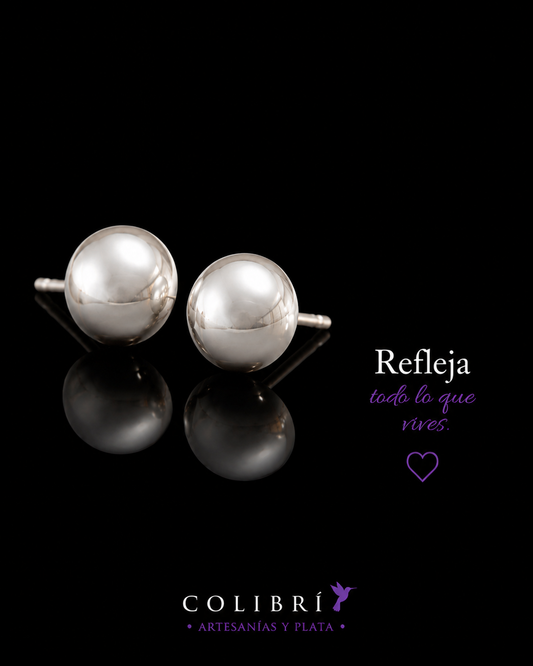 Aretes Media Bola