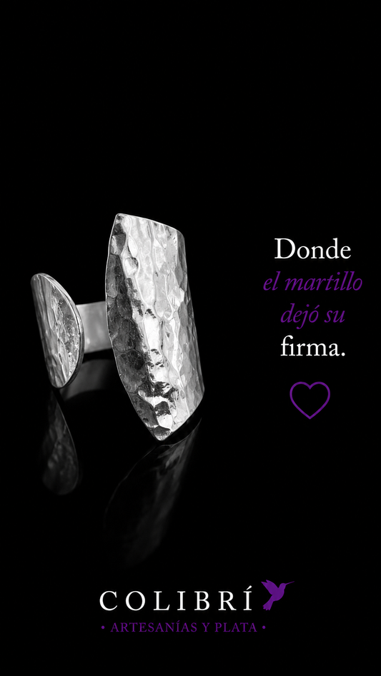 Anillo Anular Martillado