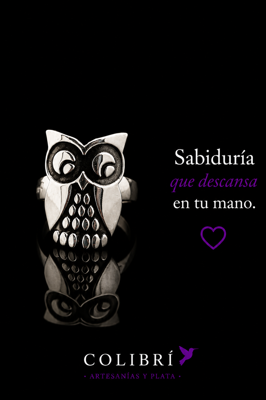 Anillo Búho Grande