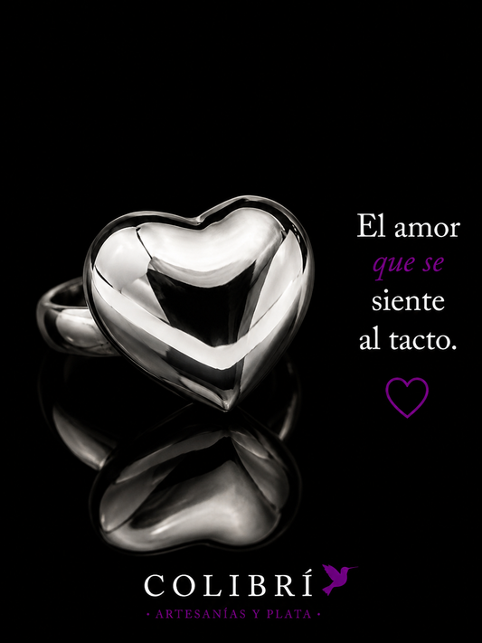 Anillo Corazón Abultado Mediano
