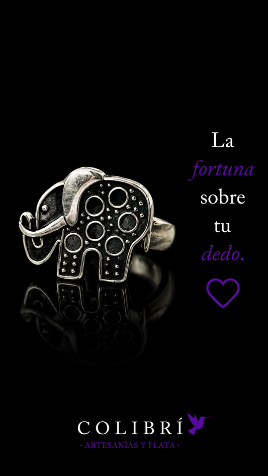 Anillo Elefante de la Suerte