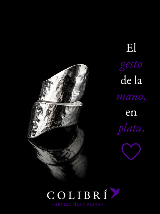 Anillo Espiral Martillado