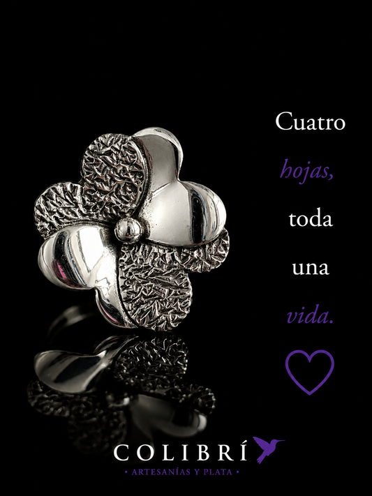 Anillo Trébol de la Suerte