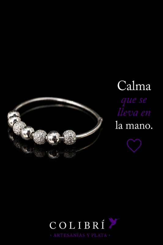 Anillo Antiestrés con Perlas