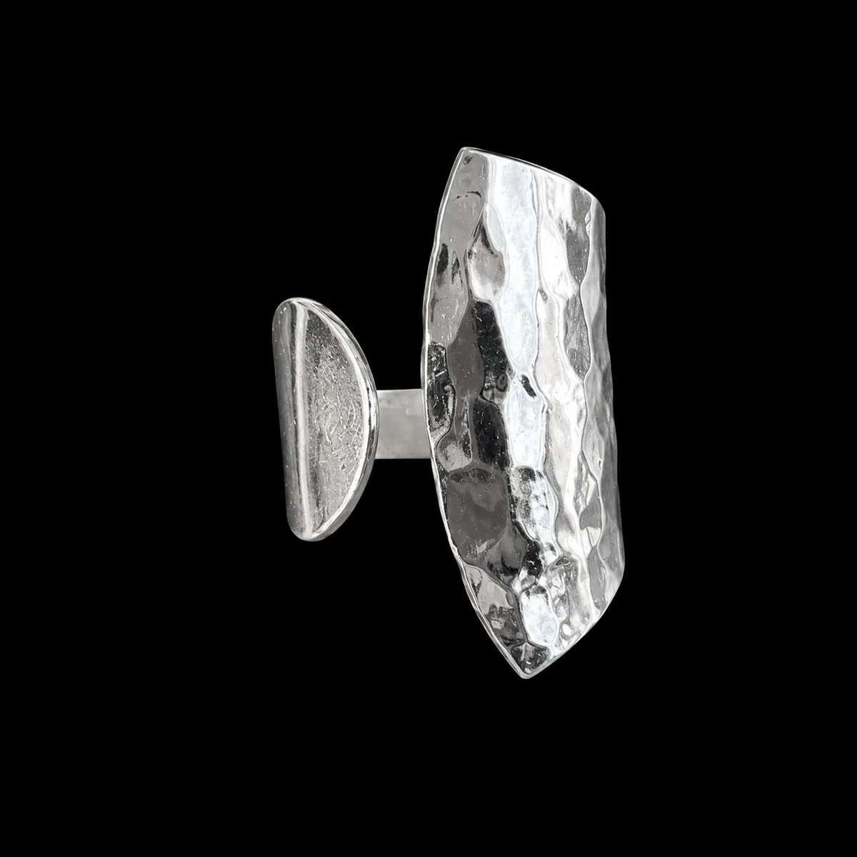 Anillo Anular Martillado