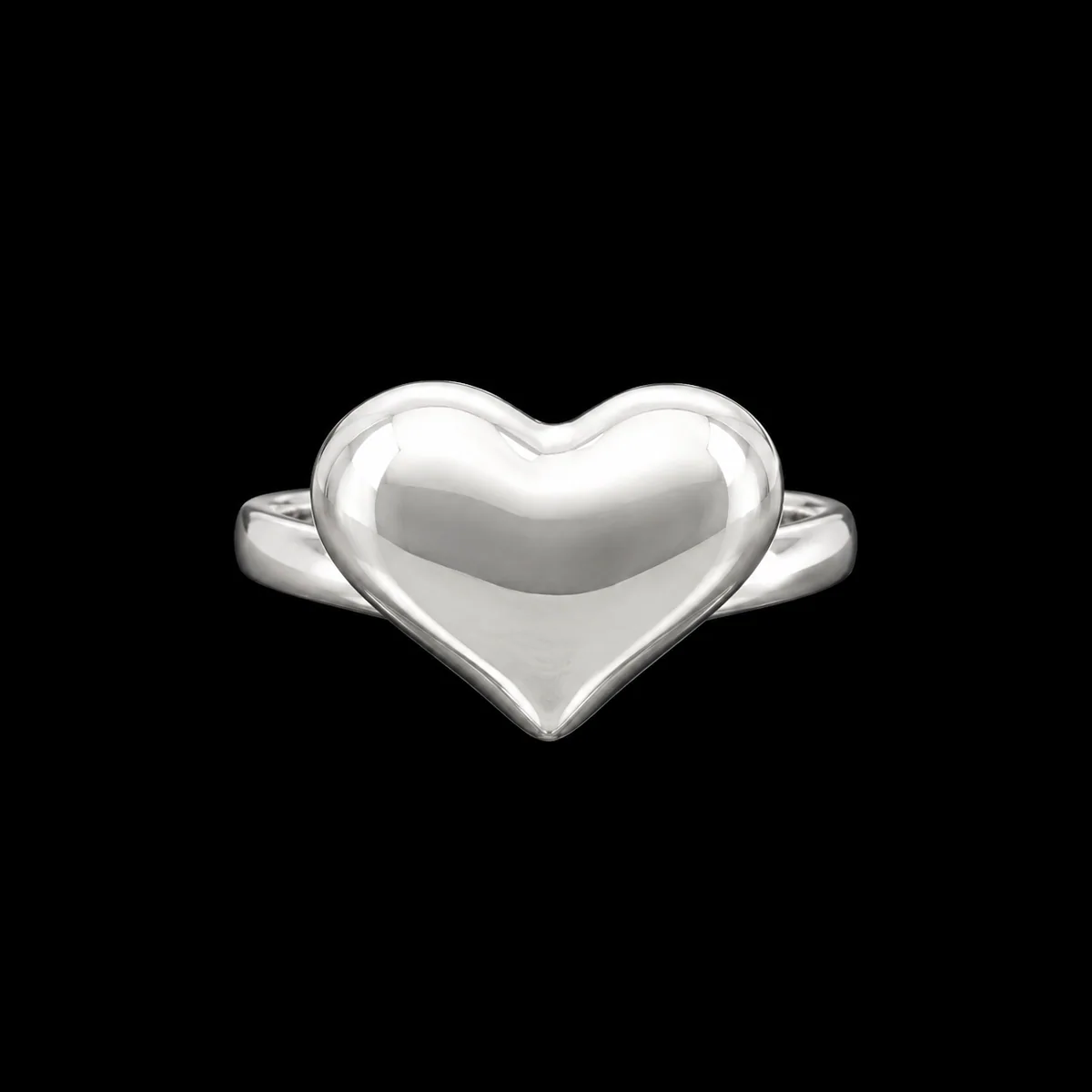 Anillo Corazón Abultado Mediano