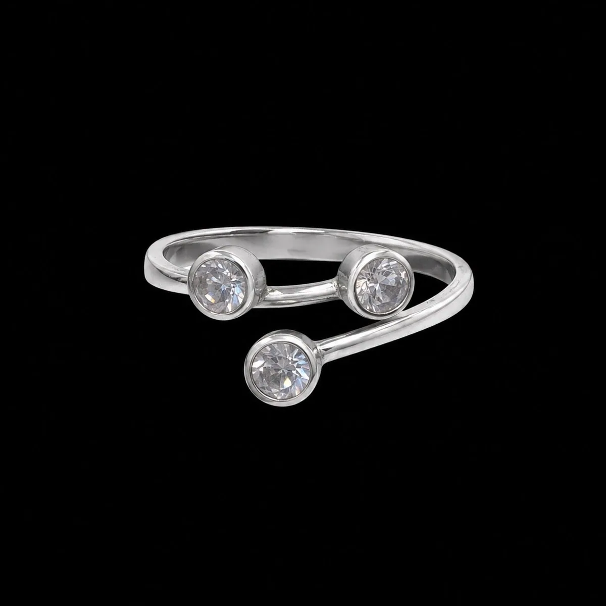 Anillo Tres Circonias