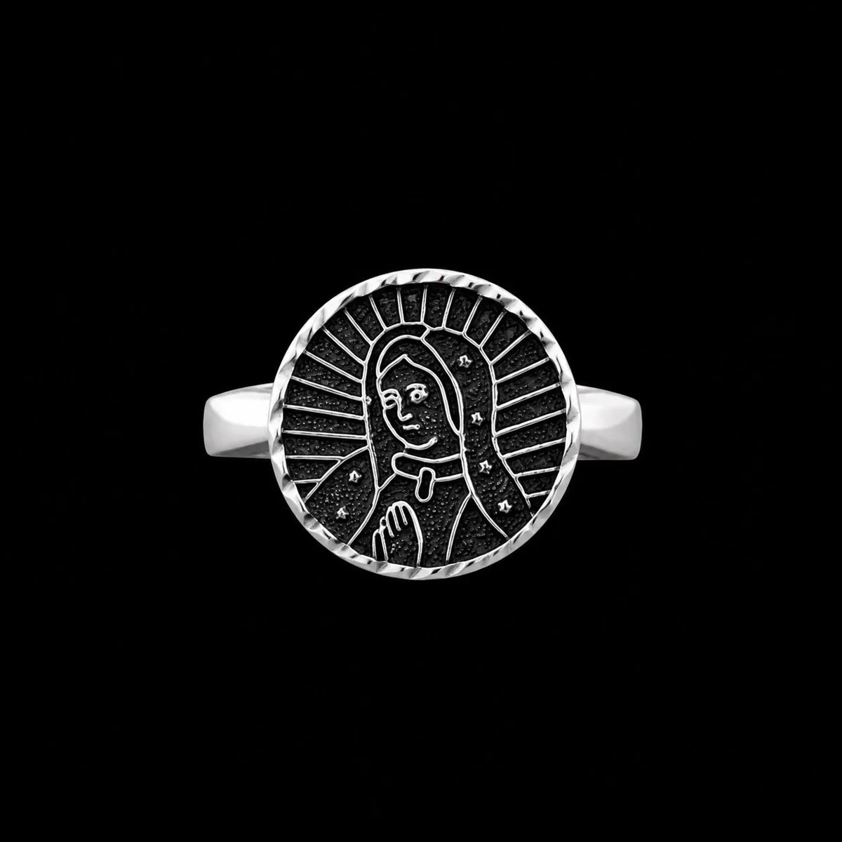 Anillo Virgen de Guadalupe Silueta