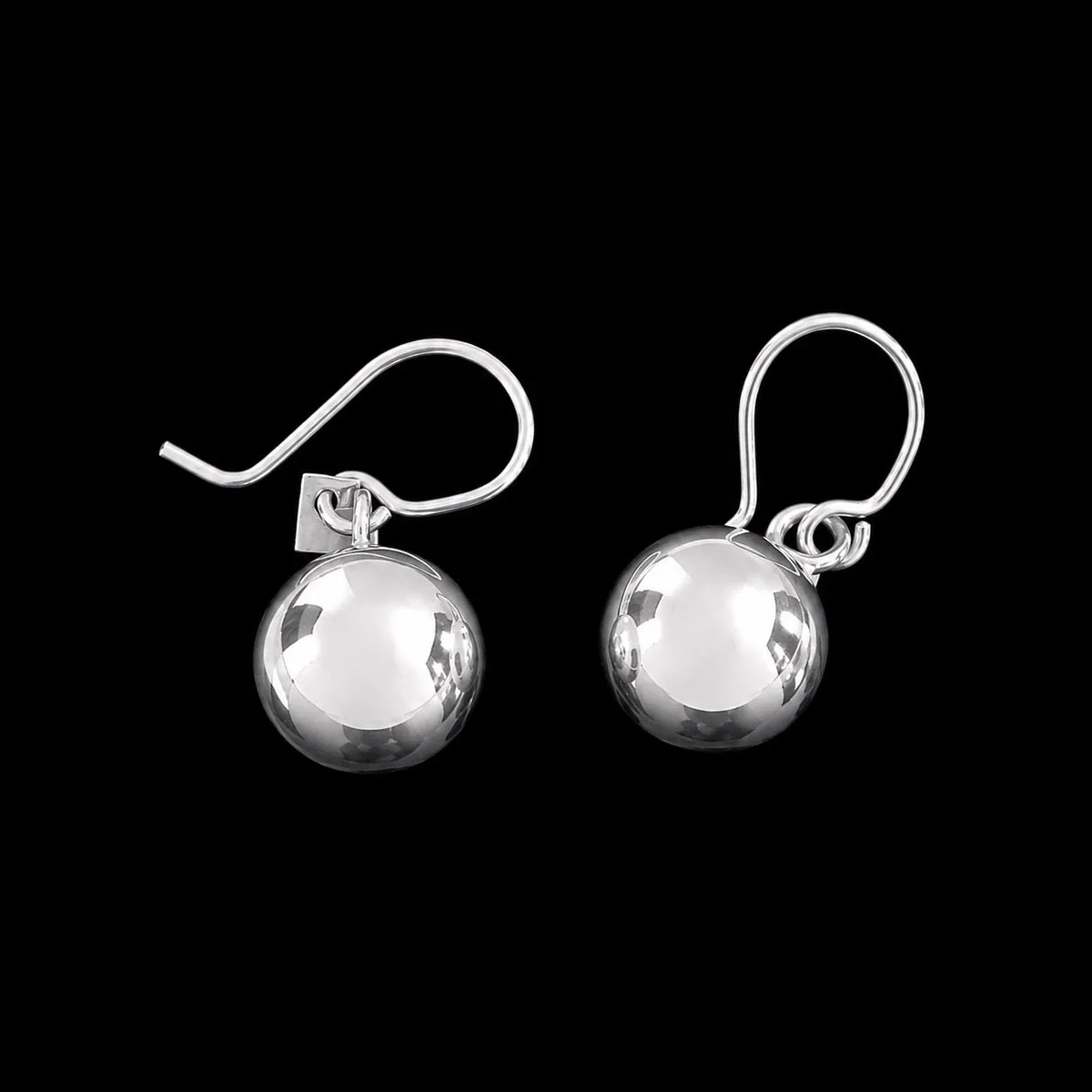 Aretes Colgantes Perla de Plata