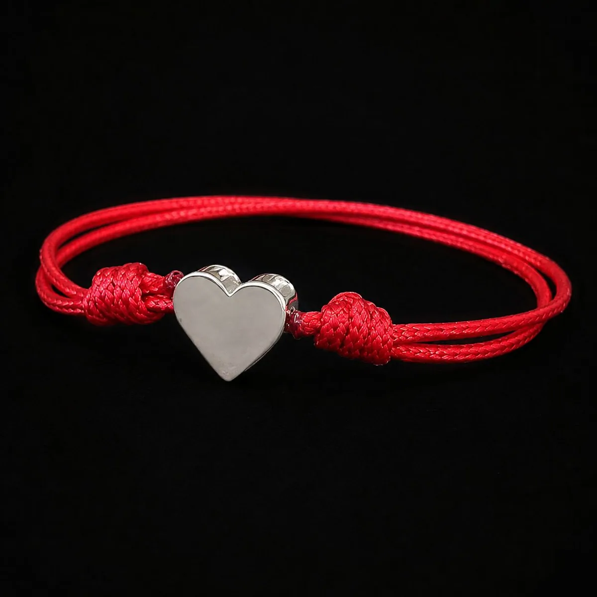 Pulsera Corazón en Piel Mediana