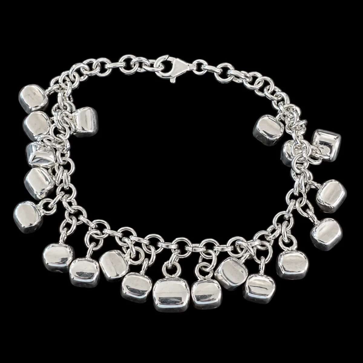 Pulsera Cubos Colgantes