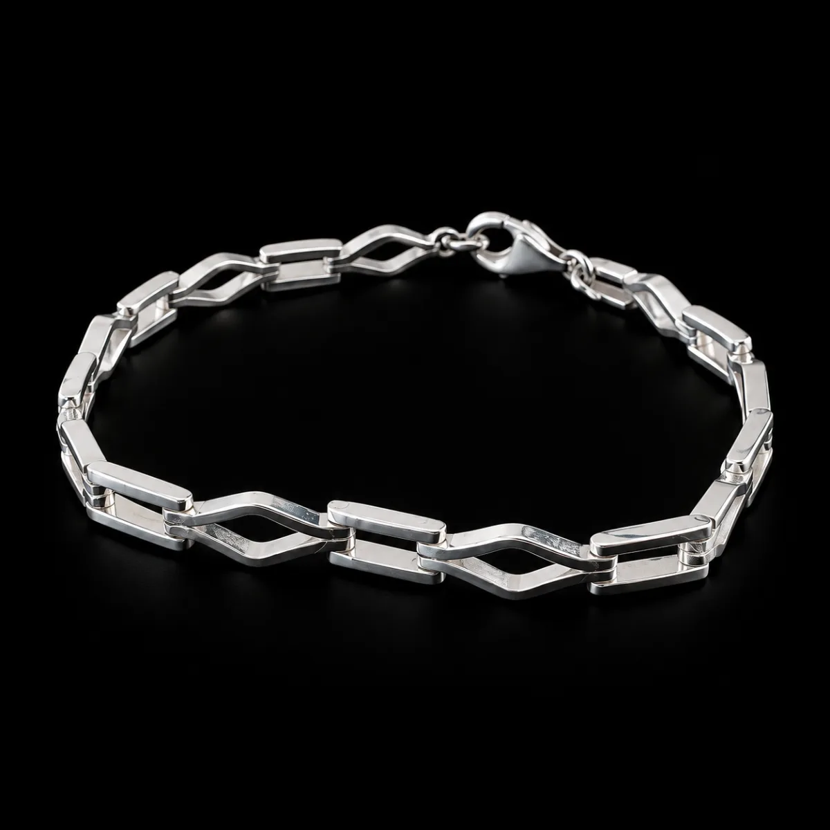 Pulsera Eslabón Geométrico