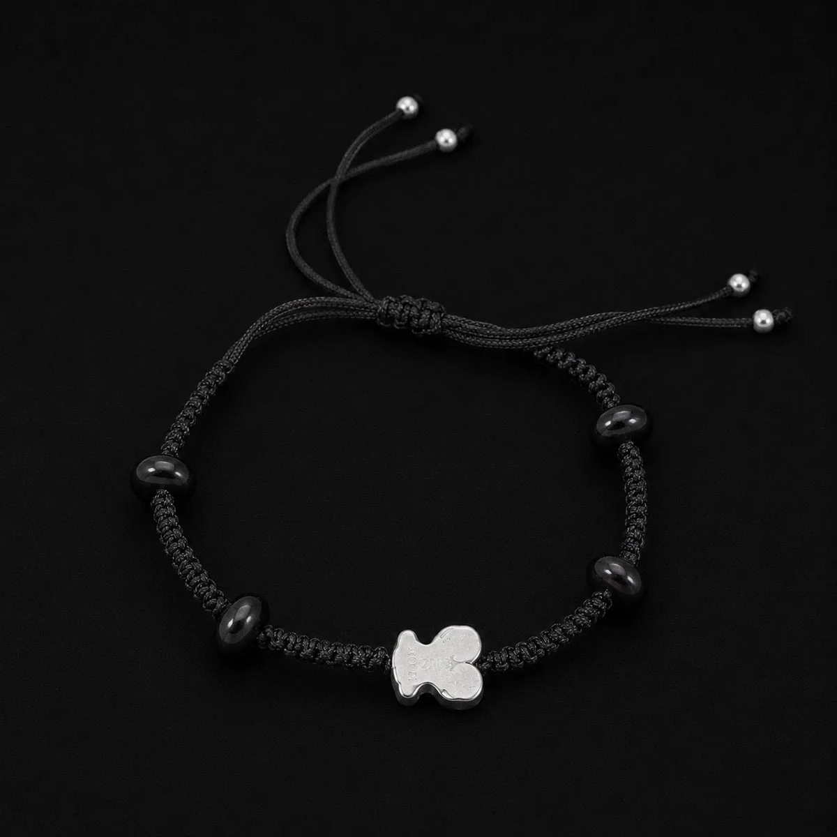 Pulsera Estilo Tous Obsidiana