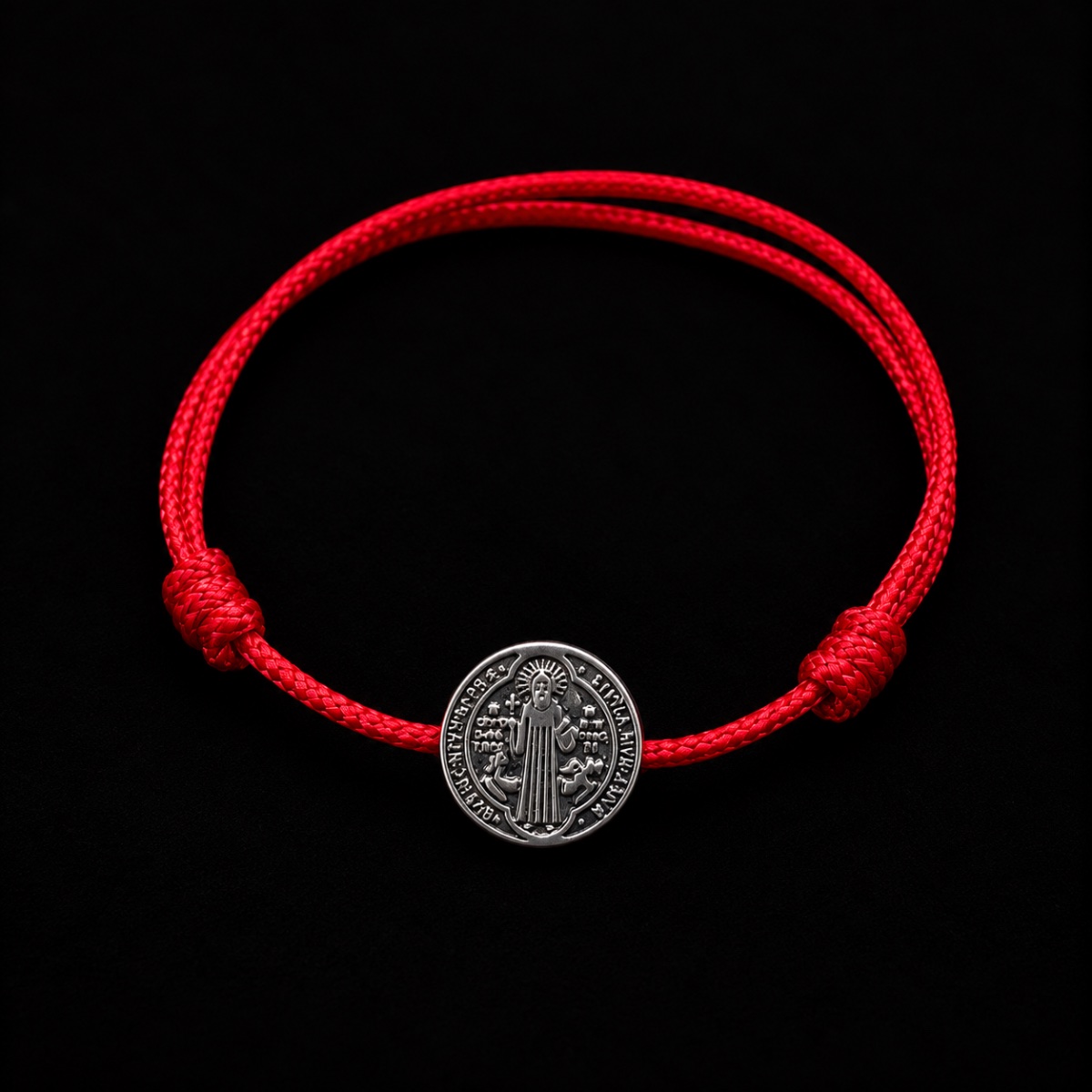 Pulsera San Benito en Piel Mediana