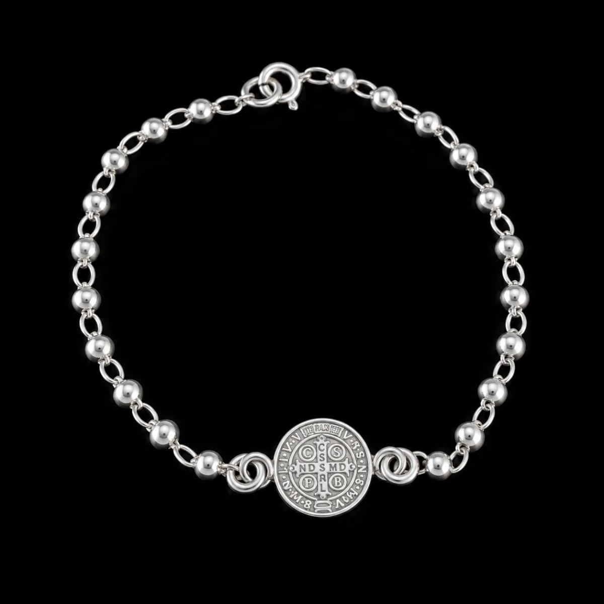 Pulsera San Benito Estilo Rosario
