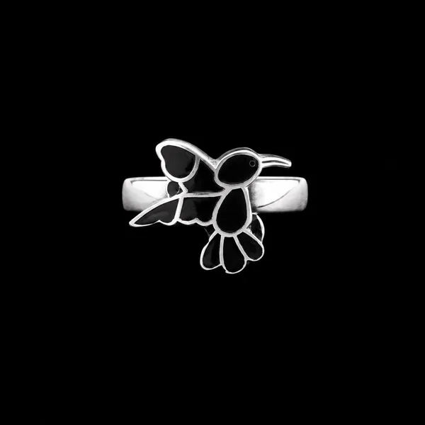 Anillo Colibrí Oxidado