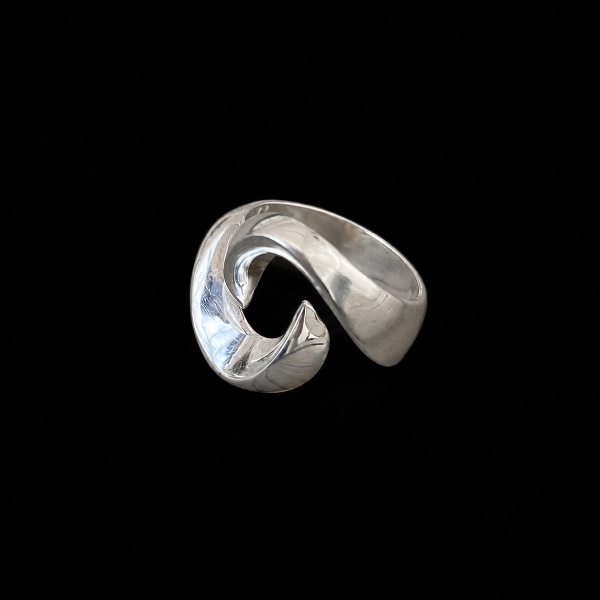 Anillo Corazón Ola
