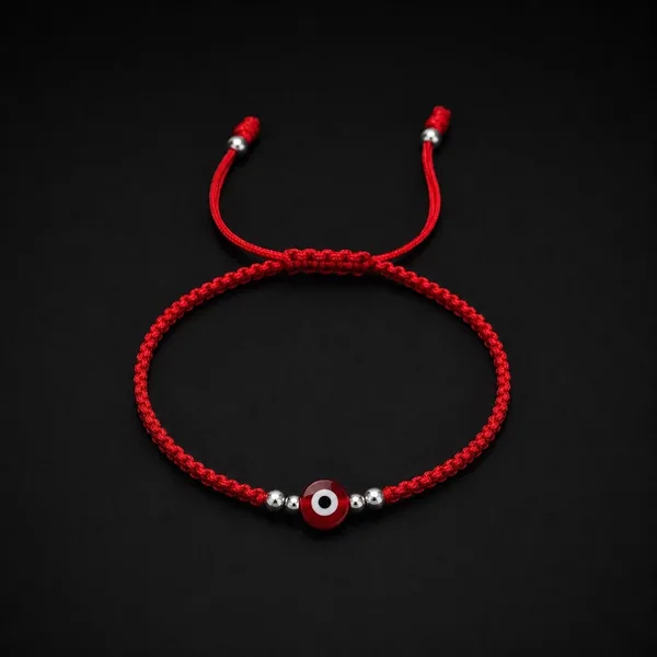 Pulsera Ojo Turco Rojo Plano