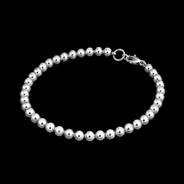 Pulsera de Perlas de Plata con Broche