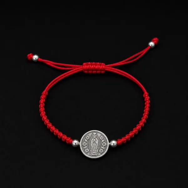 Pulsera Virgen de Guadalupe con Flores