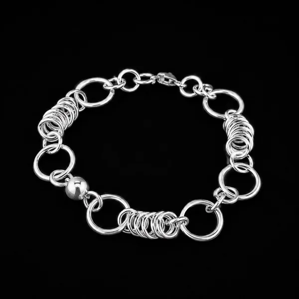 Pulso de Arillos con Perlas de Plata
